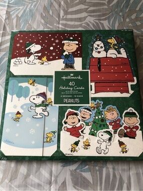 Hallmark Peanuts 40 Holiday Cards - NEW Sealed